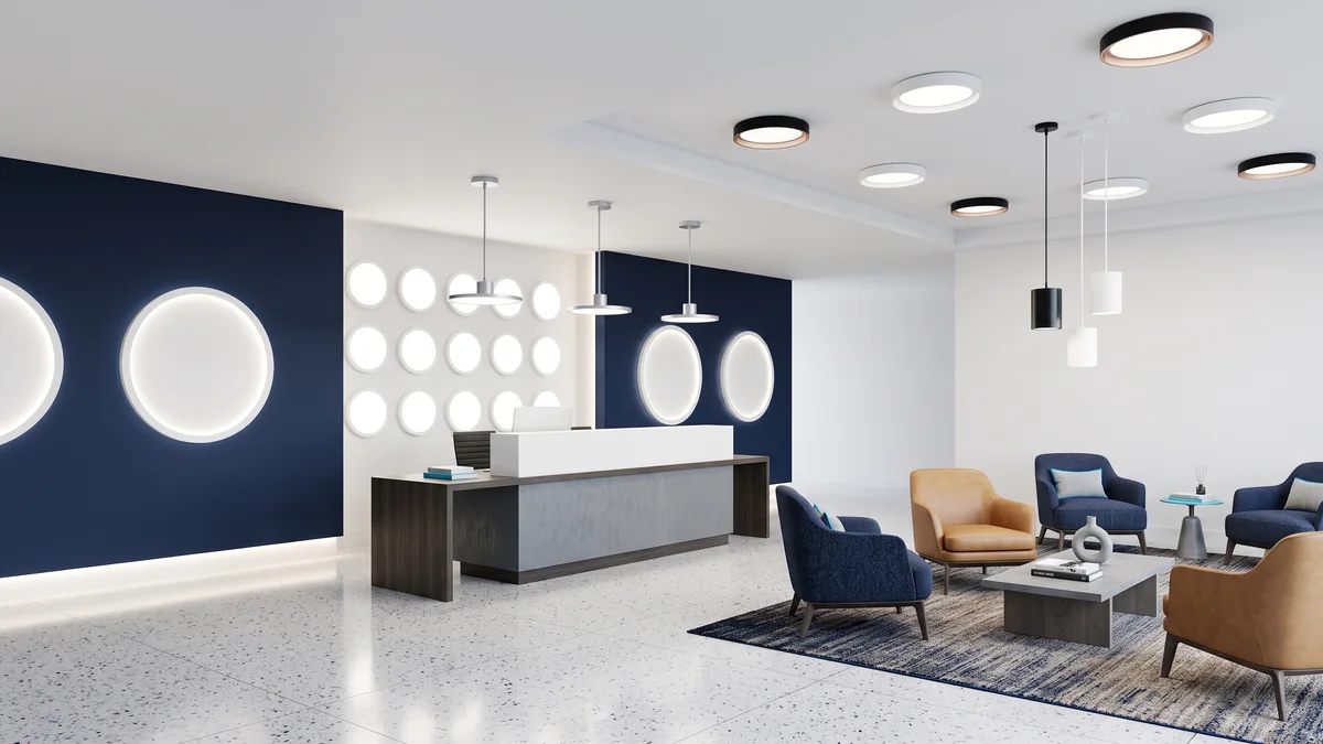 Conceptual Hospitality architectural lighting application.