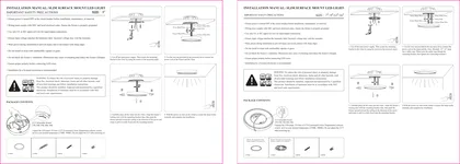 First-page preview of Surface-Mount — 5 / 7 / 9 / 12 / 16 in