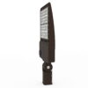 SC-PAL Area Light in Bronze Finish with Type 3 Lens Distribution and Adjustable Slip Fitter Pole Mounting