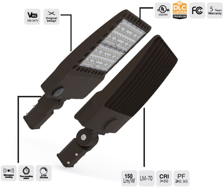 Sunsparkco.com Area Light Parking Lot Light body housing description