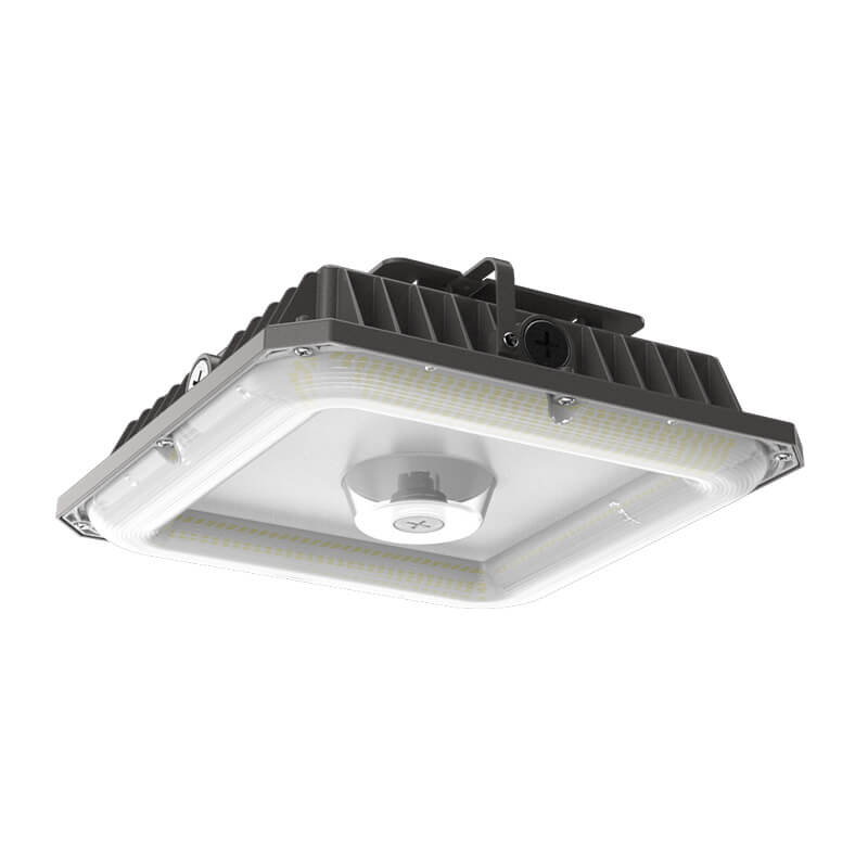 Sunsparkco.com LED Square Canopy Light with Optional Motion Sensor and Wet Rated for Garages and Other Outdoor Use.