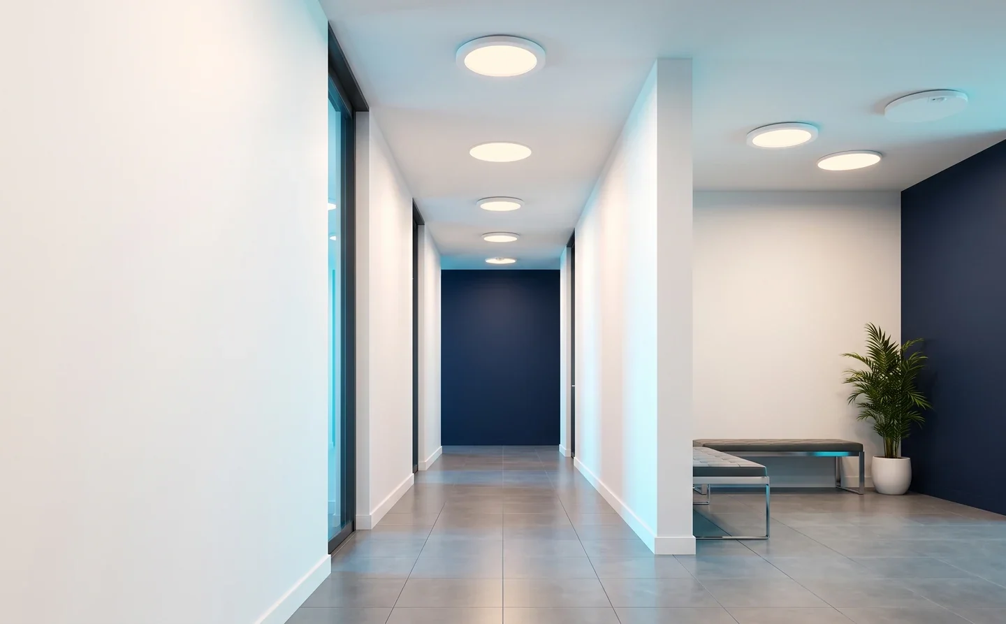 Conceptual architectural visualization for SunSpark / STARLET. Lighting effects are illustrative.